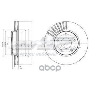 BG4282C Delphi freno de disco delantero