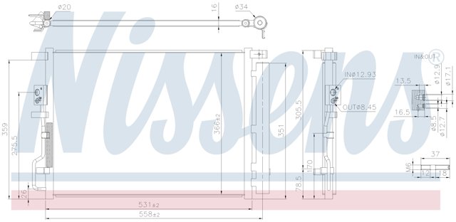 941290 Nissens condensador aire acondicionado