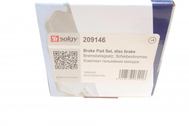Comprar 209146 Solgy Pastillas delanteras de freno