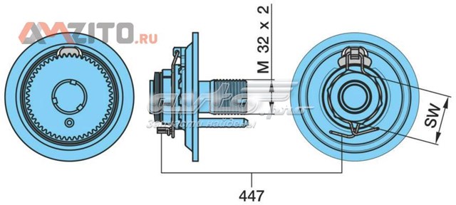 Tuerca del cubo de rueda trasera BPW 0900137030 precio, desde 61,57 EUR