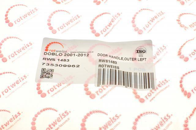 Manija exterior izquierda de puerta corrediza RWS1483 Rotweiss