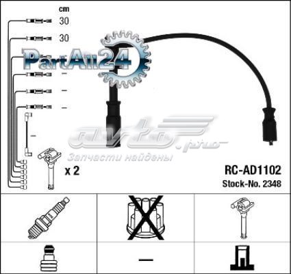 RCAD1102 NGK Cables de alta tensión, juego