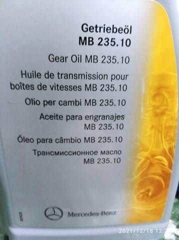 Mercedes Aceite transmisión (A000989800709)