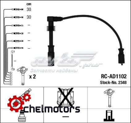 RCAD1102 NGK juego de cables de encendido