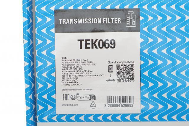 Comprar TEK069 Purflux Filtro de transmisión automática