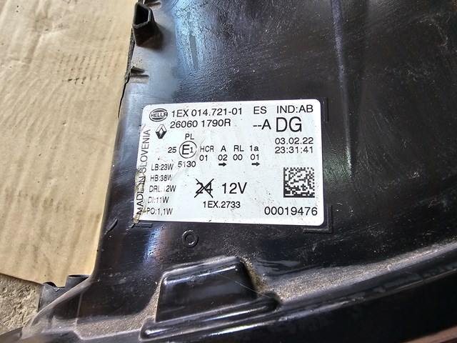 Comprar 260601790R Renault (RVI) Faro delantero izquierdo