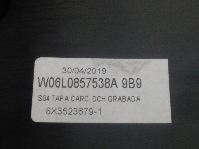 6L0857538A VAG Cubierta de espejo retrovisor derecho