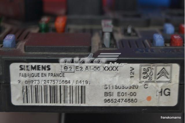 9652474680 Peugeot/Citroen Caja de relés y fusibles