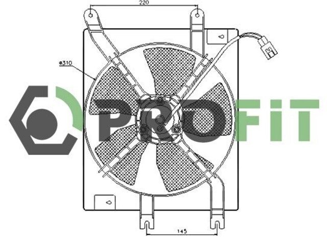 Ventilador (rodete +motor) aire acondicionado con electromotor completo PROFIT 18500030