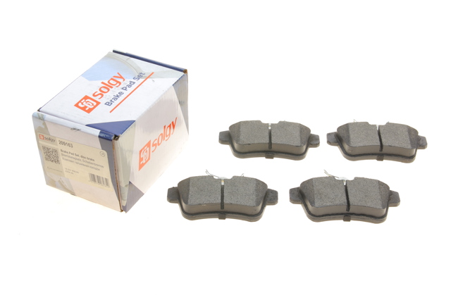 Pastillas de freno traseras 209163 Solgy