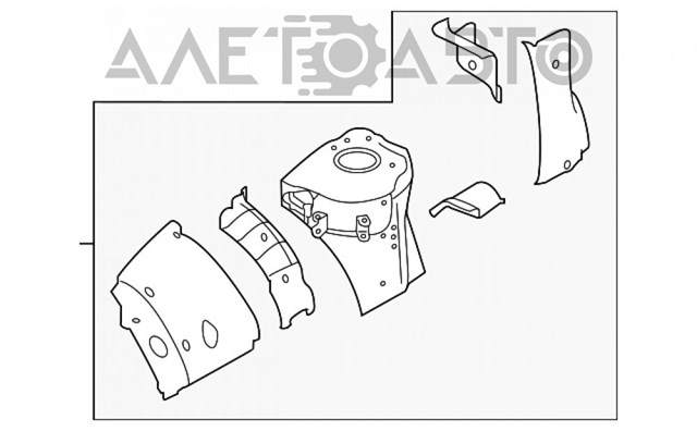 F41205DFHA Nissan arco de rueda, panel lateral, derecho