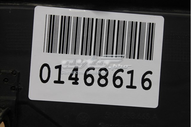 5NA8536659B9 VAG Rejilla superior izquierda del parachoques delantero