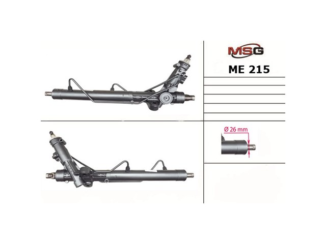 Engranaje de dirección MSG Rebuilding ME214R precio, desde 66,22 EUR