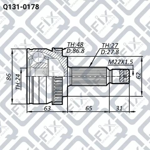 Junta homocinetica Q1310178 Q-fix