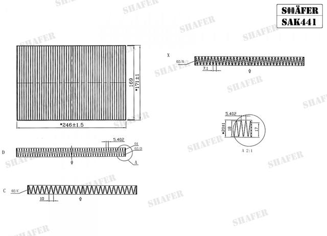 Comprar SAK441 Shafer Filtro de aire del habitáculo