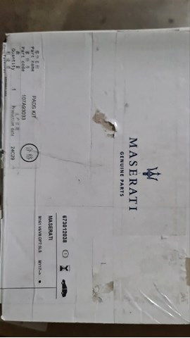 Pastillas de freno delanteras Maserati 673012038