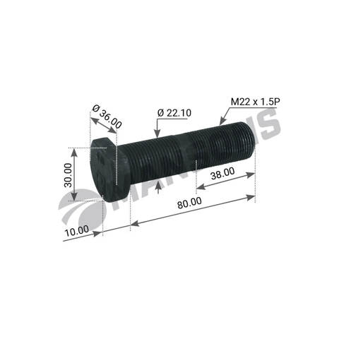 Comprar 0329633111 BPW Espárrago de rueda trasera