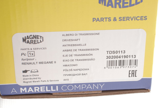 302004190113 Magneti Marelli árbol de transmisión delantero derecho