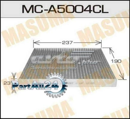 Filtro de habitáculo MASUMA MCA5004CL