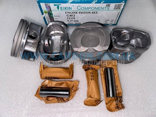 Juego De Piston Para Motor, Primera Reparacion (+0,25) KIA Ceed PRO (CD)