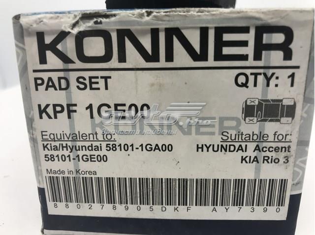 KPF1GE00 Konner pastillas de freno delanteras