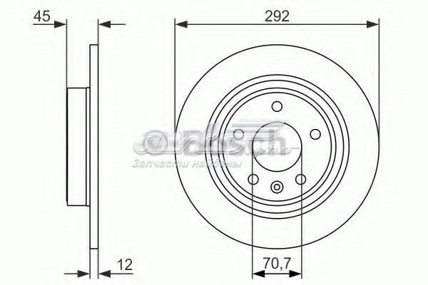 Comprar 986479646 Bosch Disco de freno trasero