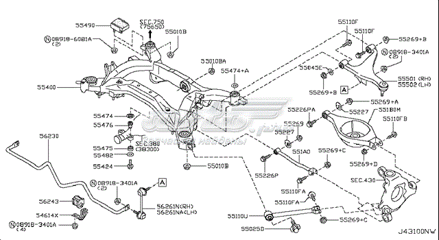 55110EG000 Nissan