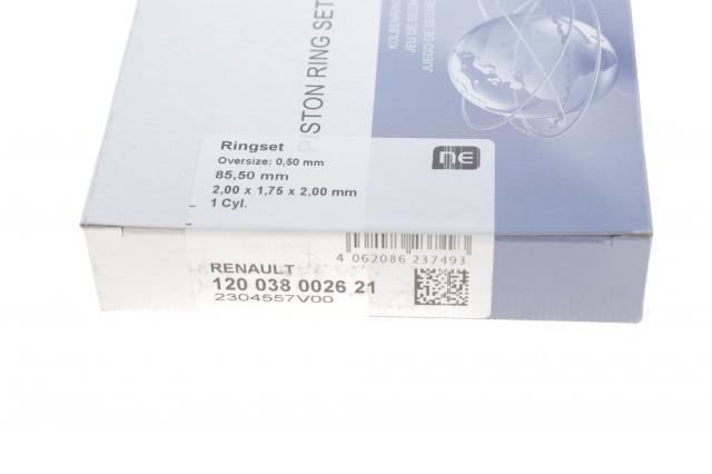 Comprar 120038002621 NE/NPR Juego de aros de pistón para 1 cilindro, sobremedida (+0,50 mm)