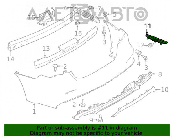 175406009N Nissan reflector, parachoques trasero, izquierdo