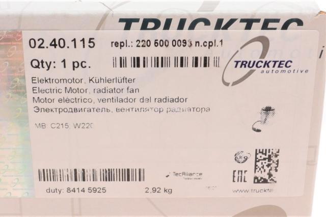 Comprar 0240115 Trucktec Ventilador del motor