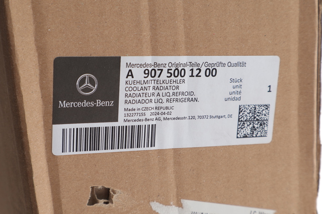 Água radiador Mercedes 9075001200 precio, desde 246,84 EUR