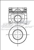 Pistón completo para 1 cilindro, segunda reparación (+0,50 mm) 8743360700 Nural