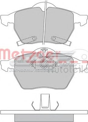 Pastillas de freno delanteras METZGER 1170098