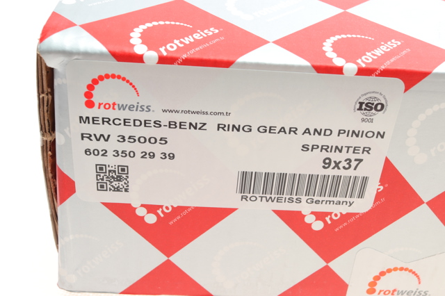 Corona y piñón del diferencial delantero RW35005 Rotweiss
