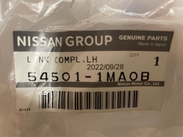 Comprar 545011MA0B Nissan/Infiniti Brazo inferior izquierdo de la suspensión delantera