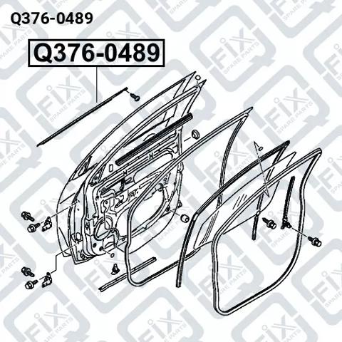 Moldura de cristal de la puerta delantera izquierda Q-fix Q3760489 precio, desde 34,47 EUR