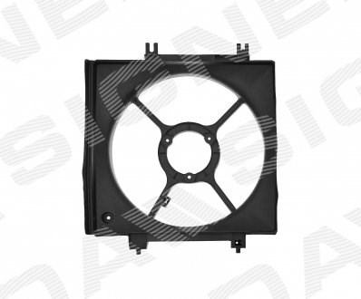 Difusor de radiador, ventilador de refrigeración, condensador del aire acondicionado, completo con motor y rodete Subaru Impreza 2 (GD, GG)