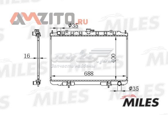 ACRB069 Miles radiador refrigeración del motor