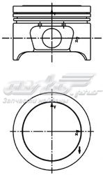 Pistón completo para 1 cilindro, cota de reparación + 0,50 mm KOLBENSCHMIDT 40161610