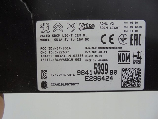  Peugeot/Citroen 9841539980 precio, desde 101,64 EUR