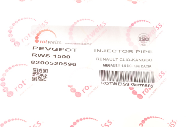 RWS1500 Rotweiss Tubo flexible, combustible de fuga 