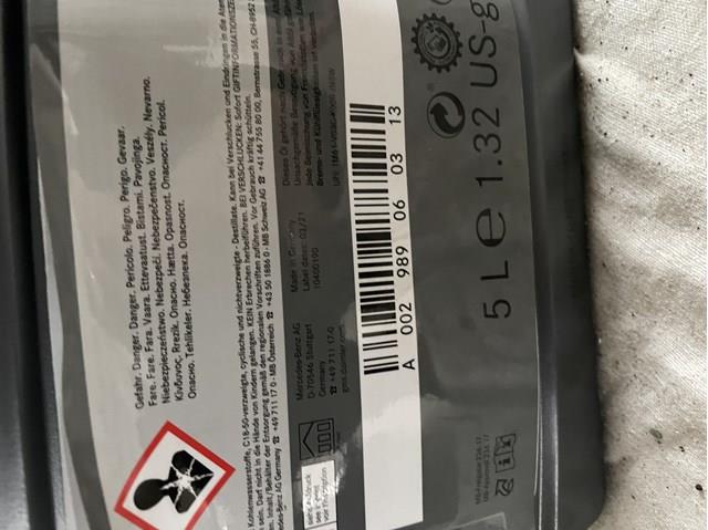 A002989060313 Mercedes Aceite caja cambios