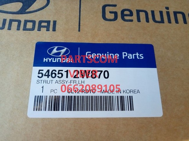 546612W870 Hyundai/Kia amortiguador delantero derecho