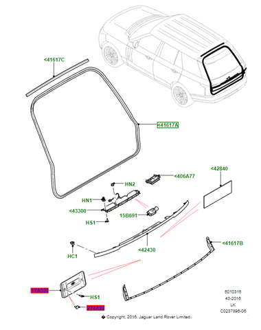 LR061660 Land Rover