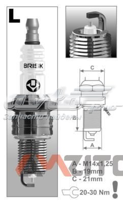 Bujias de encendido Brisk LR15YS9