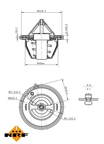 725196 NRF termostato, refrigerante