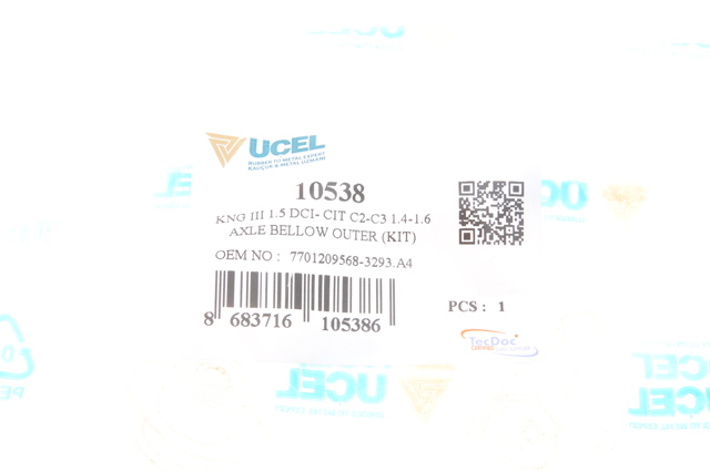 Fuelle, palier delantero exterior Uc-el 10538 precio, desde 16,02 EUR