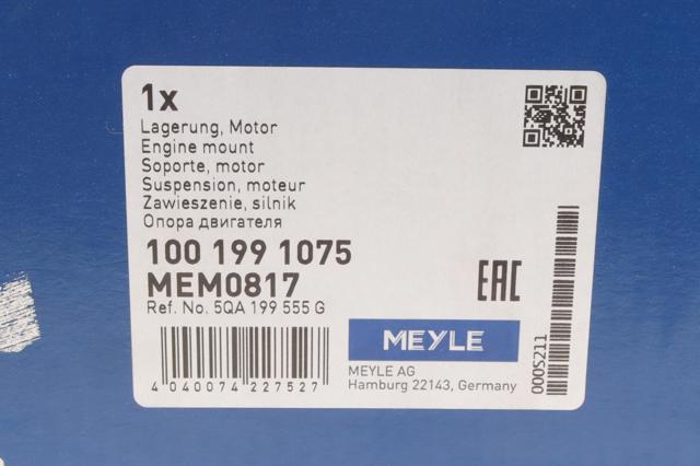 1001991075 Meyle Soporte de motor izquierdo