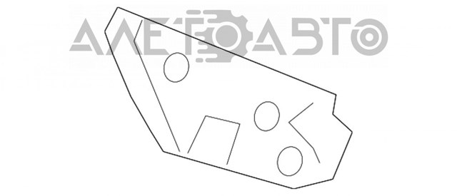 TK48500U1B Mazda soporte de parachoques delantero izquierdo