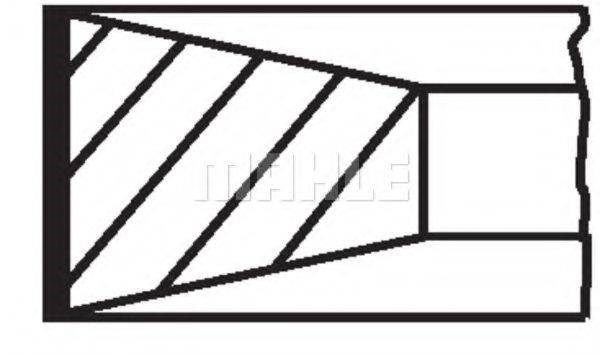 Comprar 039RS001130N2 Mahle Original Juego de aros de pistón para 1 cilindro, sobremedida (+0,50 mm)